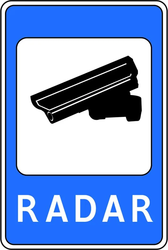 5.43 Radar yo'l belgisi
