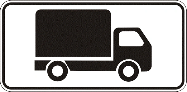7.4.1 Transport vositasining turi yo'l belgisi