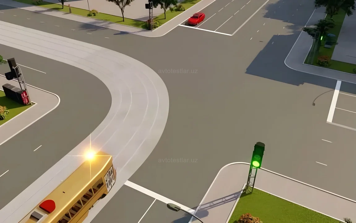 Qaysi transport vositasining haydovchisi harakatlanishda imtiyoziga ega?